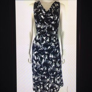 Adrienne Vittadini Ruched Stretch Fit Sheath Dress